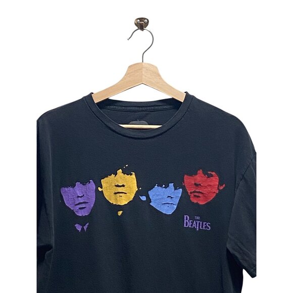 The Beatles Graphic Tee Shirt Black Size L - Picture 4 of 11